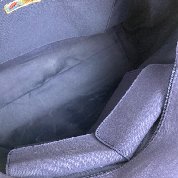 Colorful Large Floral Zip Top Tote Beach Pool Bag - Picture 7 of 12